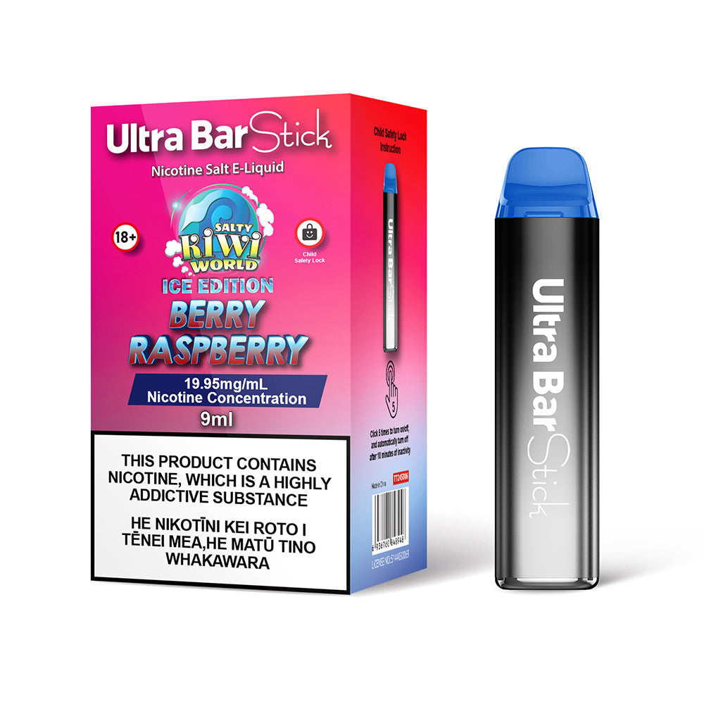 Ultra Bar Stick [Ice Edition] Berry Raspberry Disposable Vape